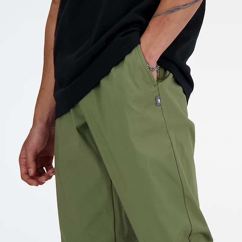 Rechte herenbroek van twill, 32 inch – Donkere Peridot