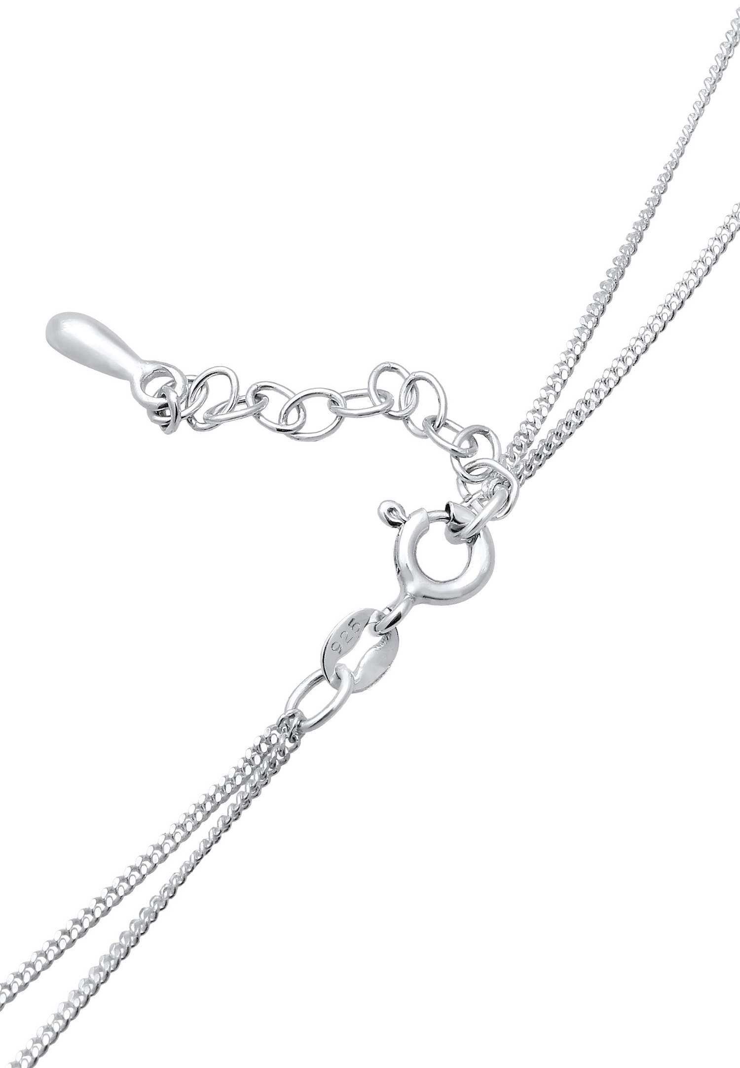 Elli Femmes Y-Choker avec cristaux en argent sterling 925