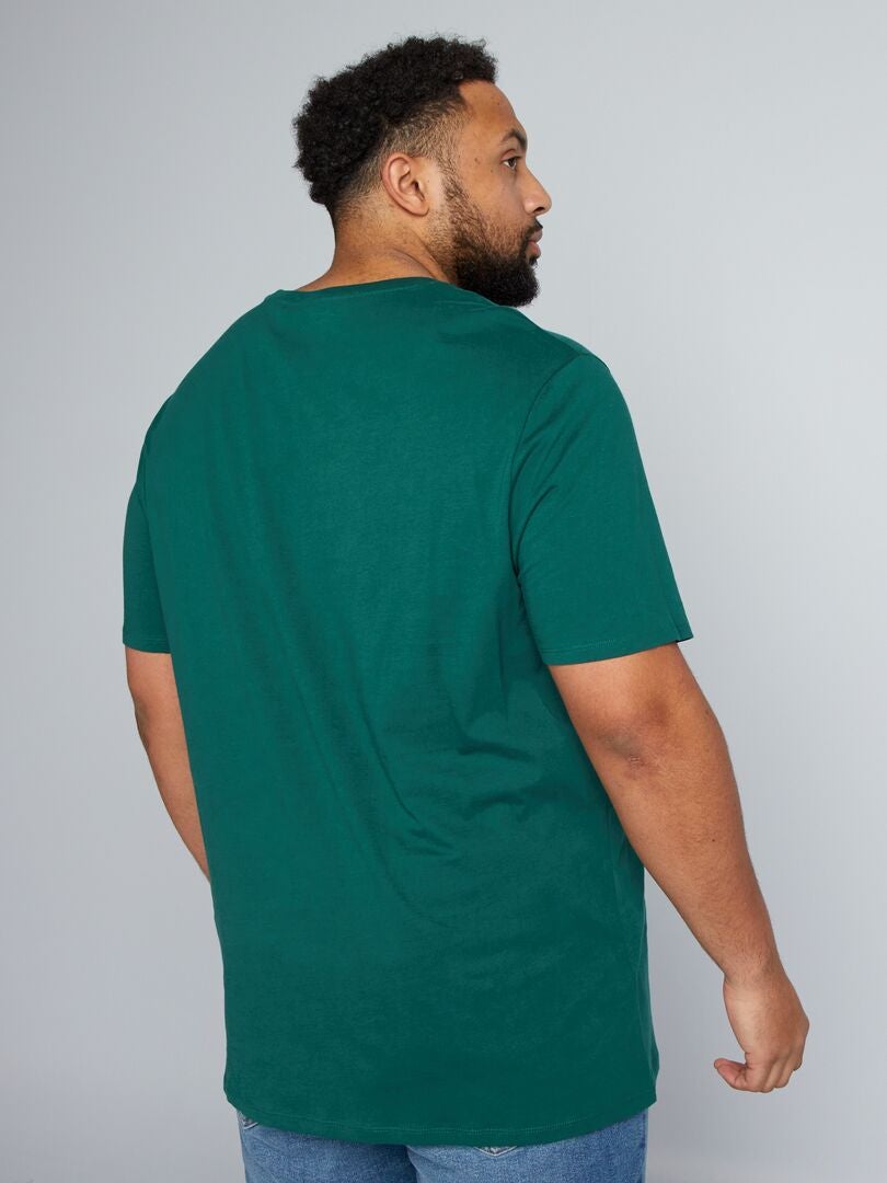 Camiseta de manga corta estampada - VERDE