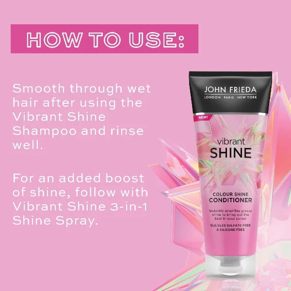 John Frieda Vibrant Shine kondicionér pro lesk barvy 250 ml