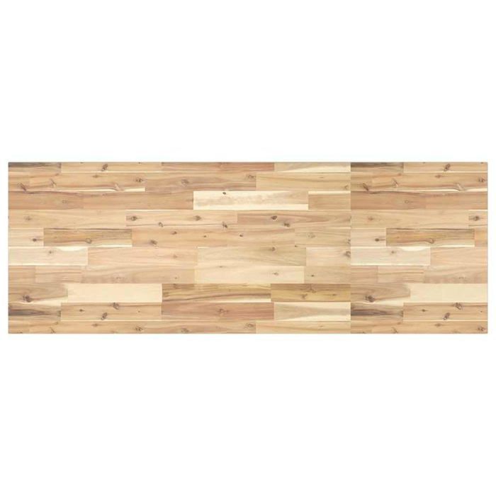 Dessus de bureau en bois d'acacia - vidaXL - 140x50x2 cm - Bois naturel - Non traité - Rustique - Polyvalent