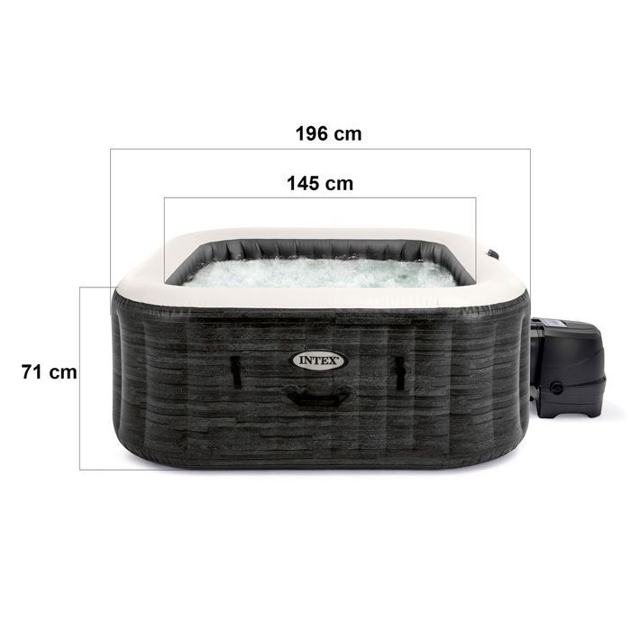 Bañera de hidromasaje hinchable - Intex - 6 personas - 239x71 cm - Hidromasaje - Control por app - 170 chorros