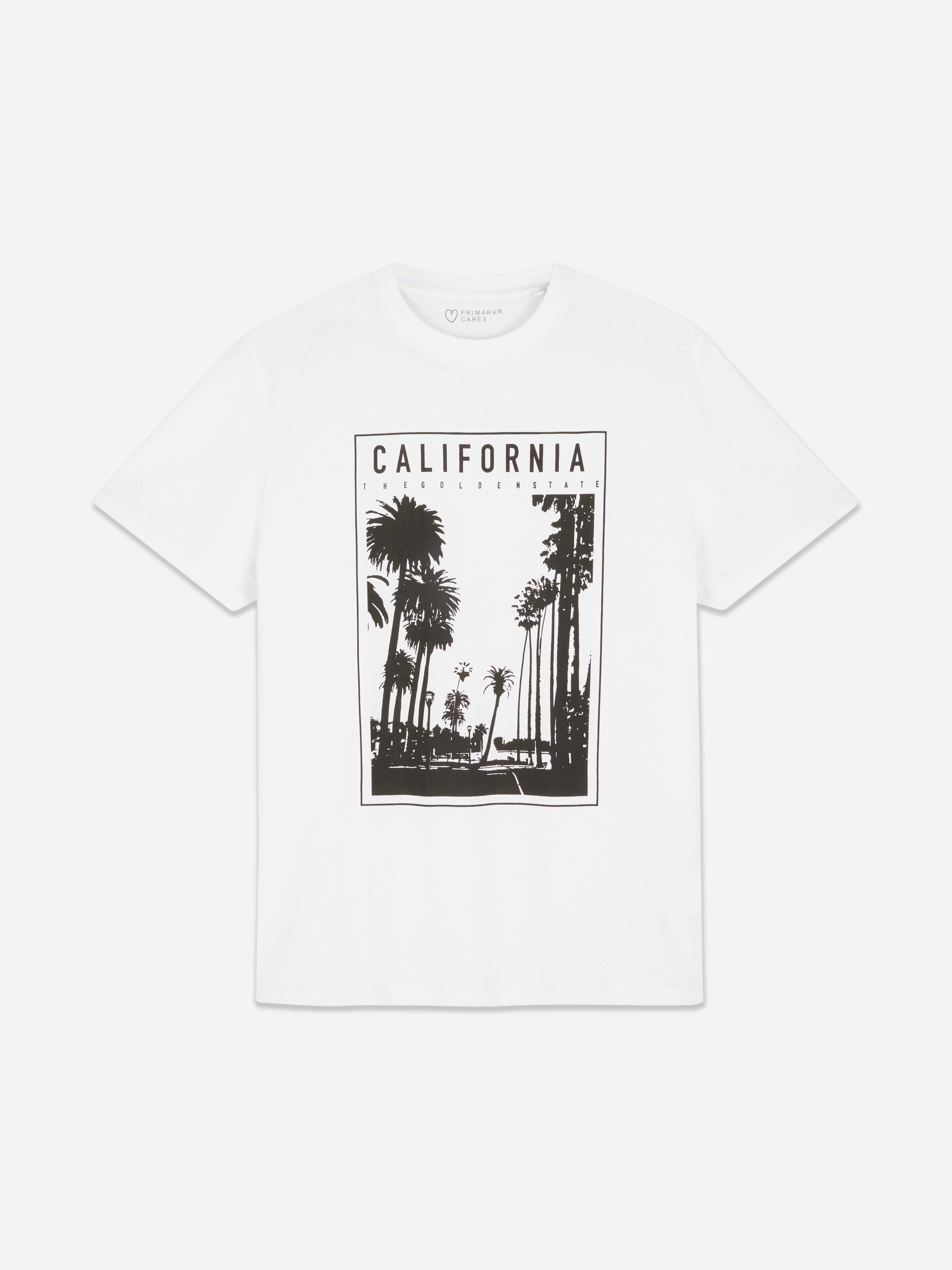 T-Shirt mit kalifornischem Fotodruck Dieses bedruckte T-Shirt verleiht Ihrem Look einen kalifornischen Touch.