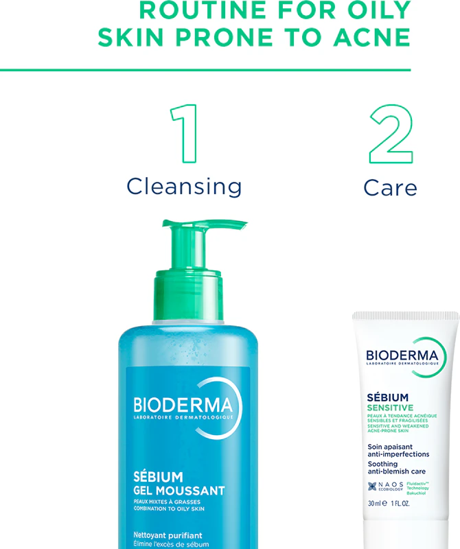 Bioderma Sébium Sensitive, intenzivní hydratační a zklidňující krém pro suchou a podrážděnou pleť způsobenou léčbou akné.