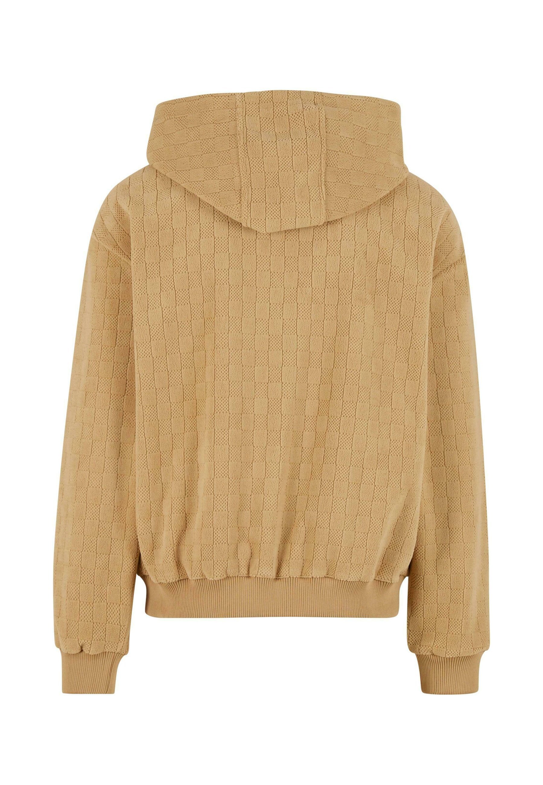 Felpa con zip Urban Classics - beige union