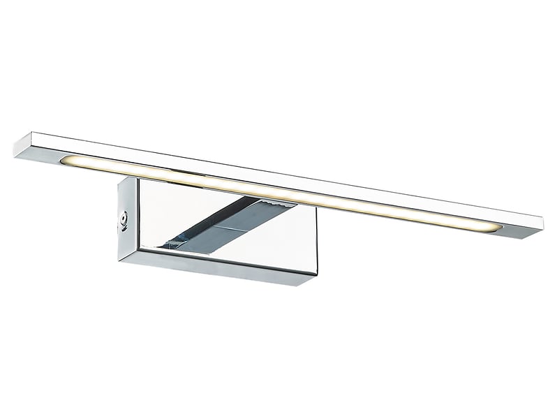 Kinkiet łazienkowy Lamiena LED metalowy srebrny