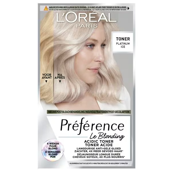 L'Oréal Paris Préférence Le Blonding Platinum Ice Acidic Toner<br>