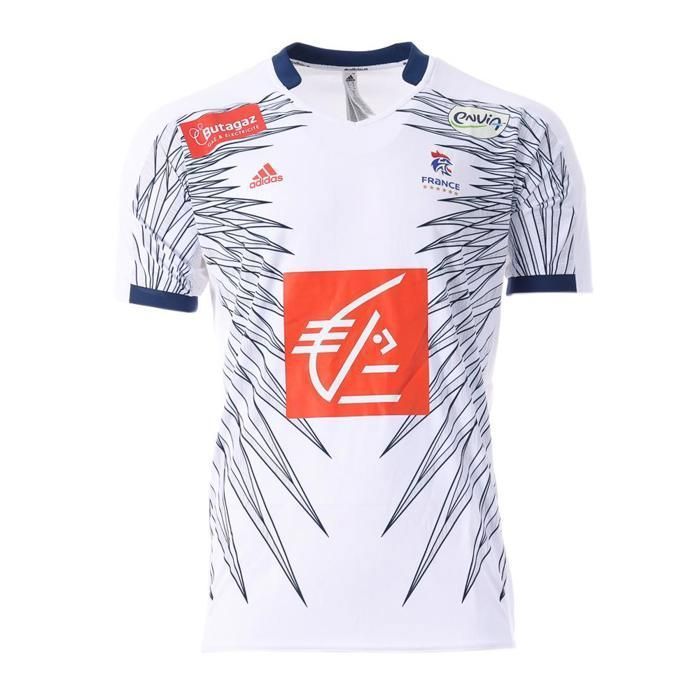 Camiseta blanca/azul de la selección masculina de Francia (Adidas)