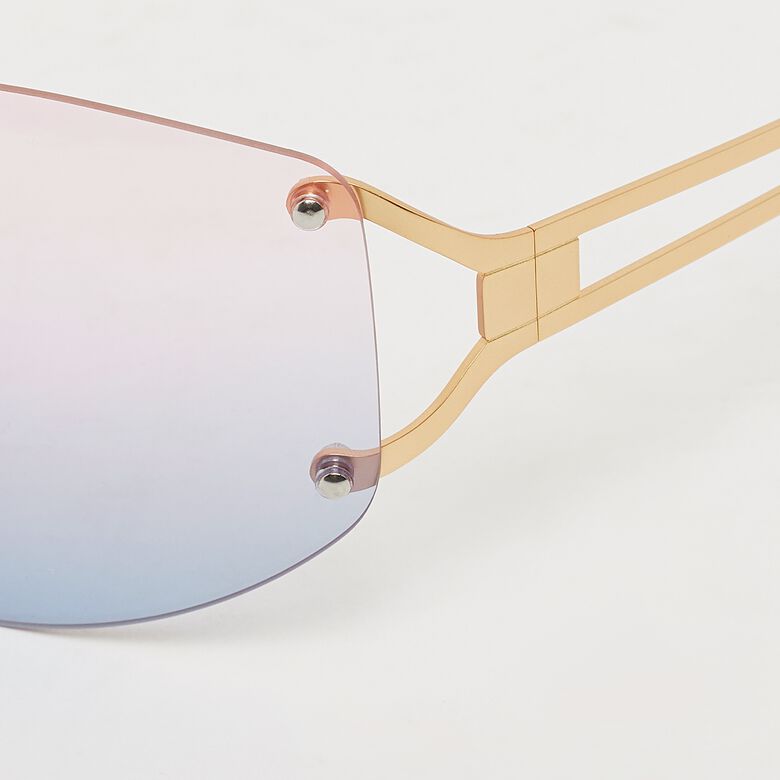 Okrągłe gafas de sol - dorado, murzyn