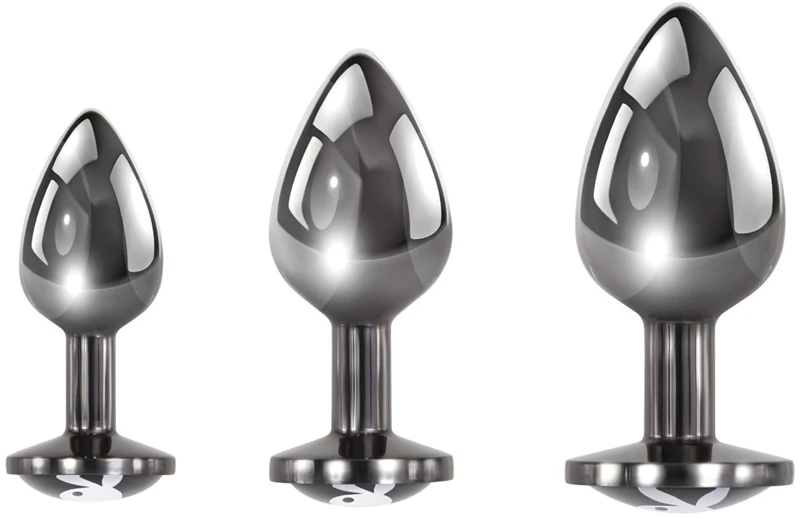 Conjunto de plug anal Playboy Toys Pleasure 3 Ways