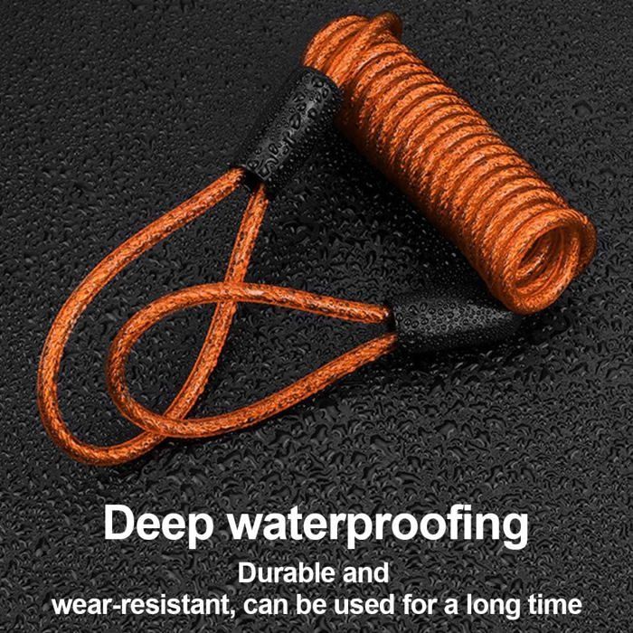 2-Piece Motorcycle Anti-Theft Set, Motorcycle Anti-Theft Chain, Motorcycle Disc Lock, Memory Cable - Reminder Cable for Visual Reminder