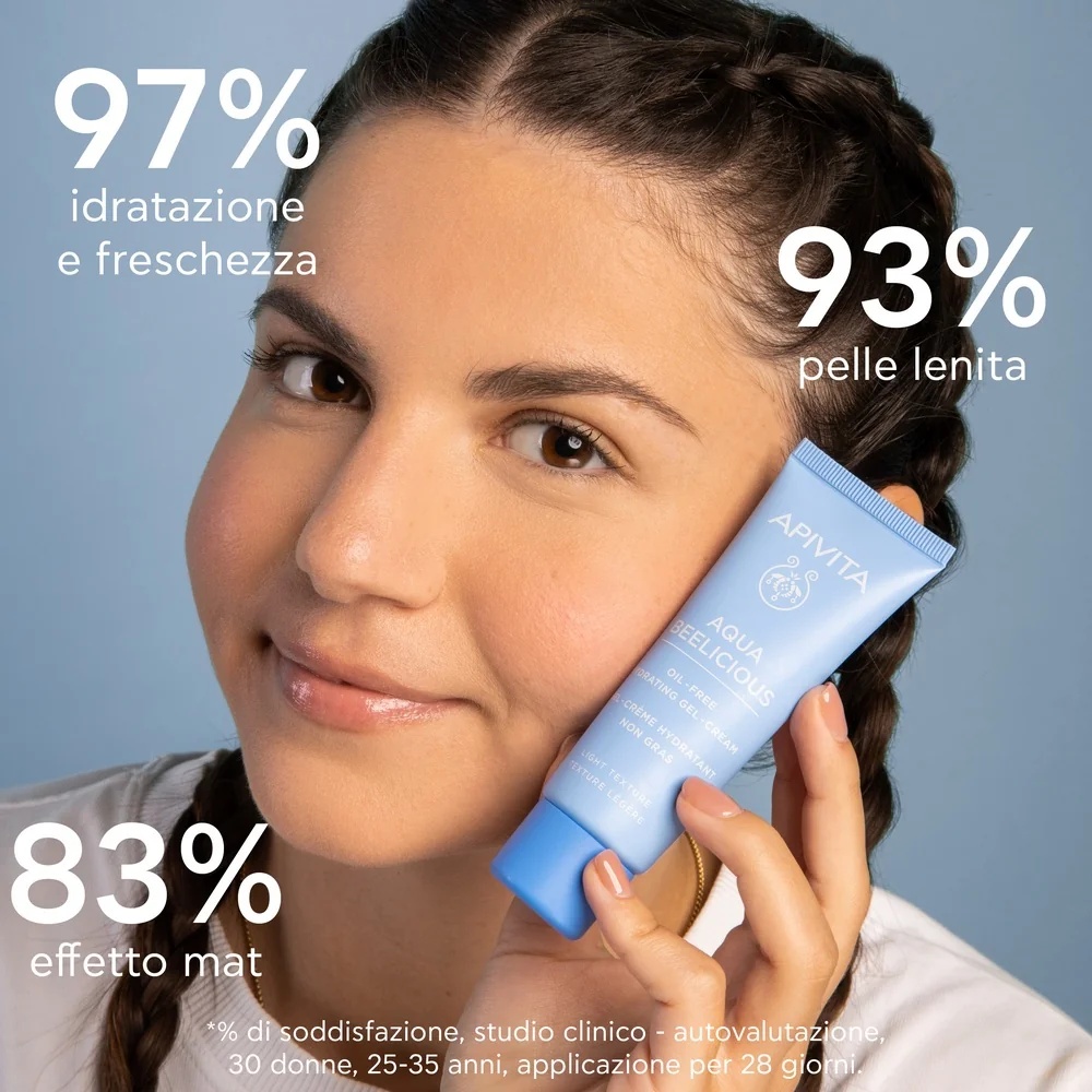 APIVITA Apivita Aqua Beelicious olievrije gelcrème 40 ml met hydraterende en balancerende werking