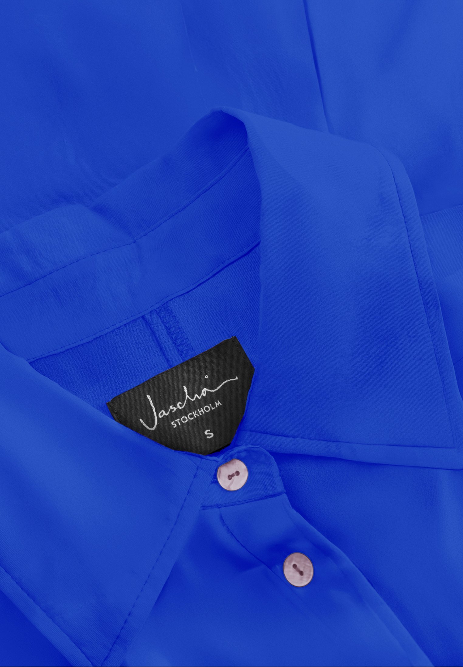 Jascha Stockholm NIEUWE BREDE KNOPEN - Blouse met knoopsluiting - kobaltblauw
