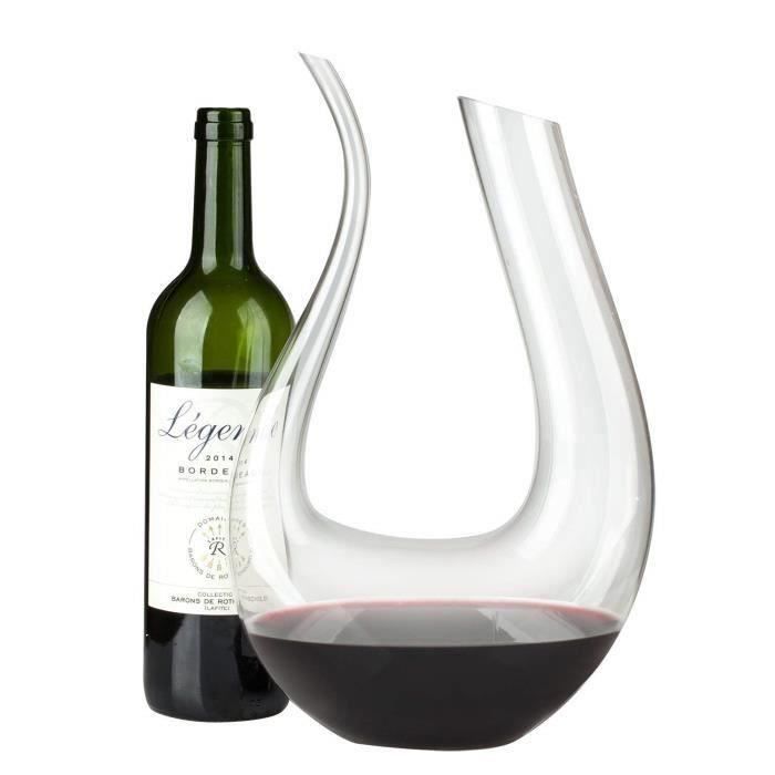 L618 Décanteur, Smaier 1.5L Carafe de Décantation Classique Aérateur de vin,Accessoires du Vin