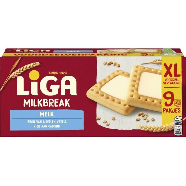 Лига Милкбрејк млечни бисквити<br>367,5 г