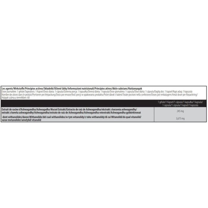 Ashwagandha - Biotech USA - Ashwagandha (60 caps)