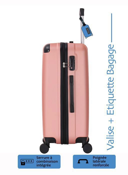 Cabinekoffer - ADC - Freeway - 55 cm - Harde ABS-schaal - 4 x 360° wielen - 39 liter
