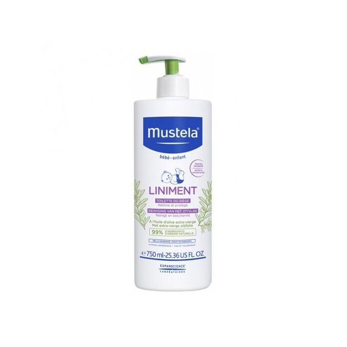 Mustela baby/child diaper cleansing liniment 750ml