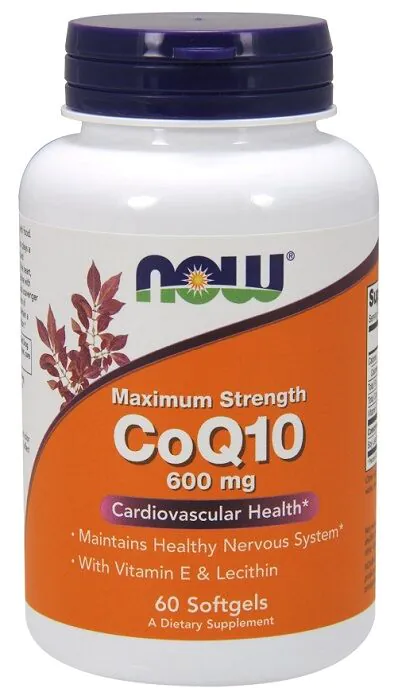 Now Foods Coq10 With Lecithin & Vitamin E 400 mg, Suplement diety z koenzymem Q10, lecytyną i wit. E, Kapsułki