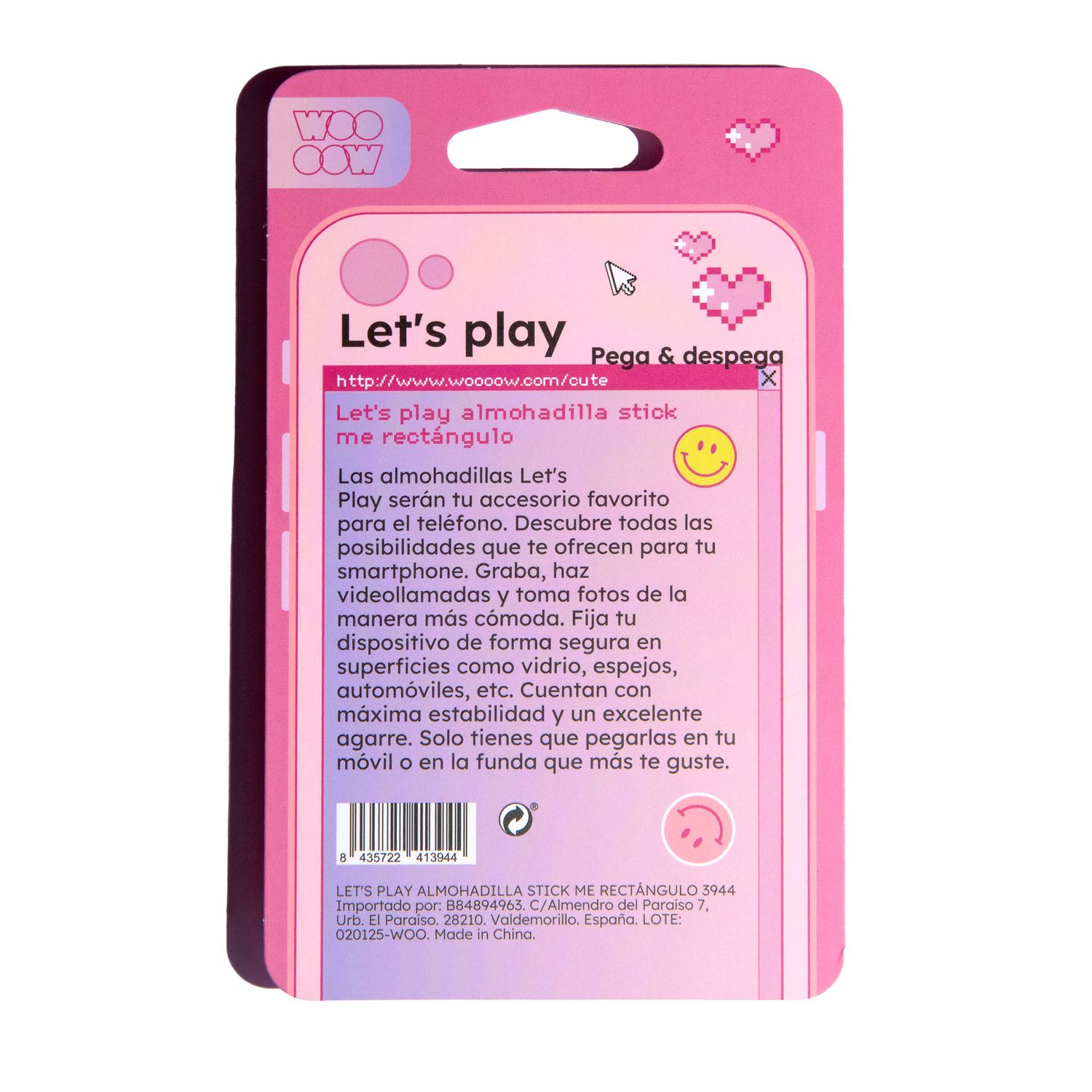 Pravokotna podloga Let's Play Stick Me Orodja in dodatki