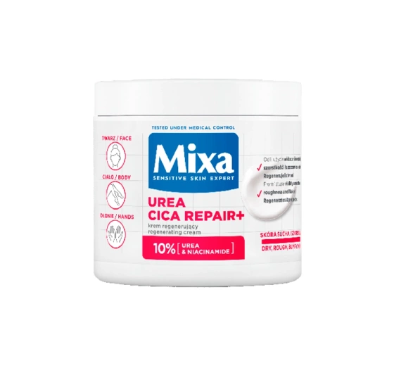 Mixa Urea Cica Repair  multifunkcyjny krem regenerujący do ciała, twarzy i dłoni 400 ml