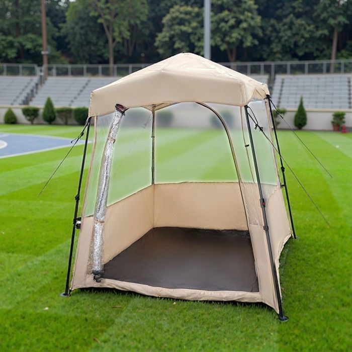 Tienda de campaña plegable COSTWAY de 160 x 160 x 176 cm - Tejido de PVC impermeable, para todas las estaciones - Tienda burbuja transparente para juegos y pesca