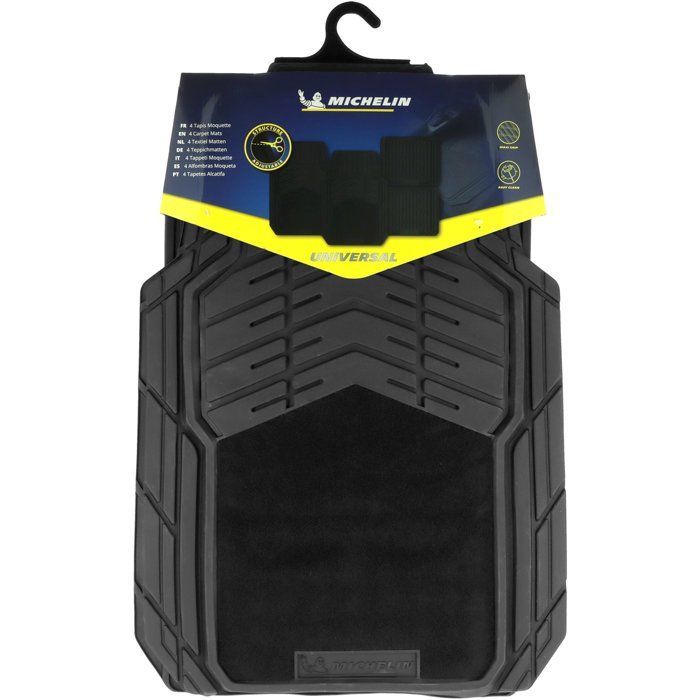 Michelin 4 Tapis Universels Caoutchouc + Moquette