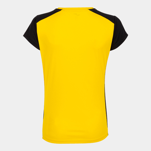 Camiseta Manga Corta Joma Record II Amarillo Negro
