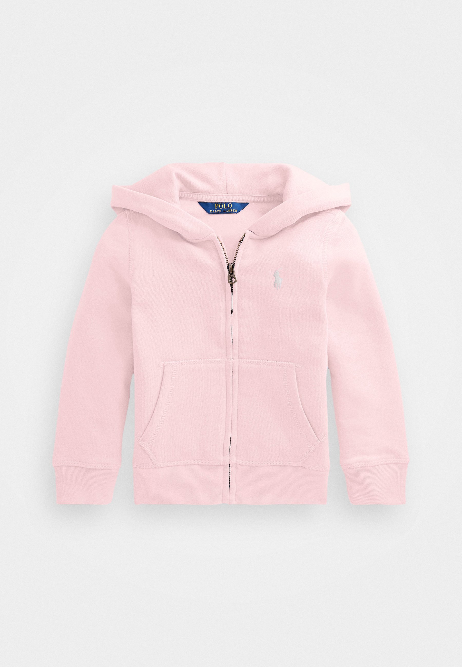 Polo Ralph Lauren hoodie met volledige ritssluiting van katoenmix fleece - Sweatshirt met ritssluiting - een vleugje roze