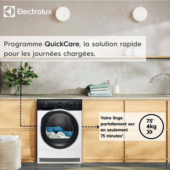 Sèche-linge pompe à chaleur Electrolux EWHE6824DB