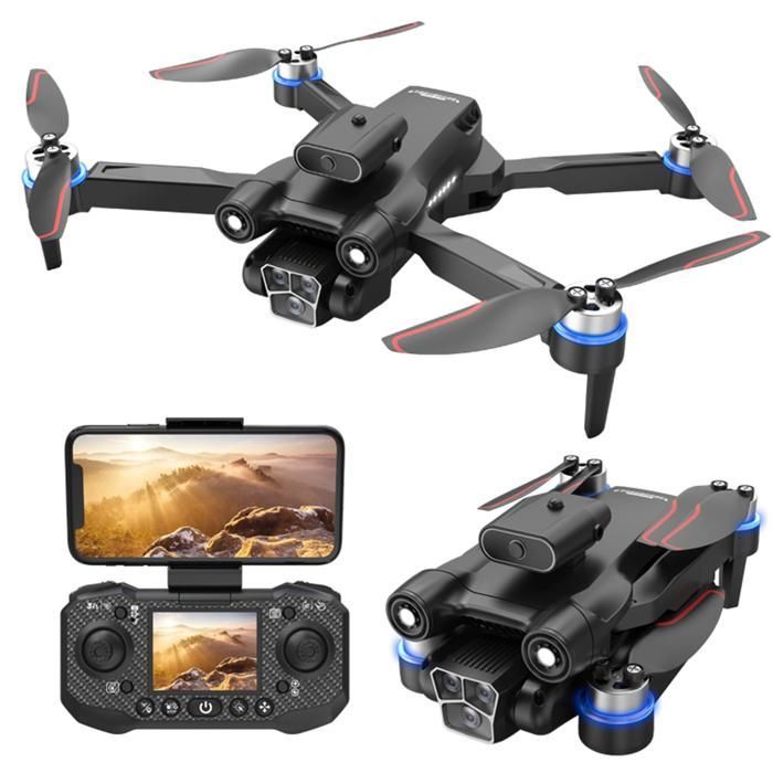 Drone professionnel double caméra 5G transmission 50x zoom positionnement flux optique évitement 360° obstacles vols stables