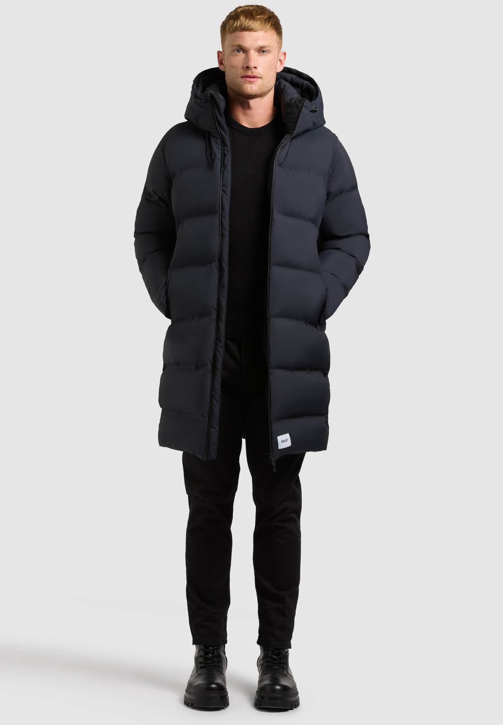 khujo CAIUS3 - Žieminis paltas - uosto mėlynas