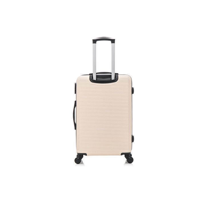 Valigia da cabina 55x35x25cm | Valigia da weekend CELIMS | ABS | Lucchetto | 4 ruote a 360° | Beige