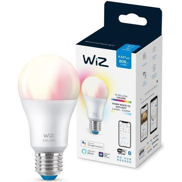 Bombilla inteligente WiZ de color E27 60W
