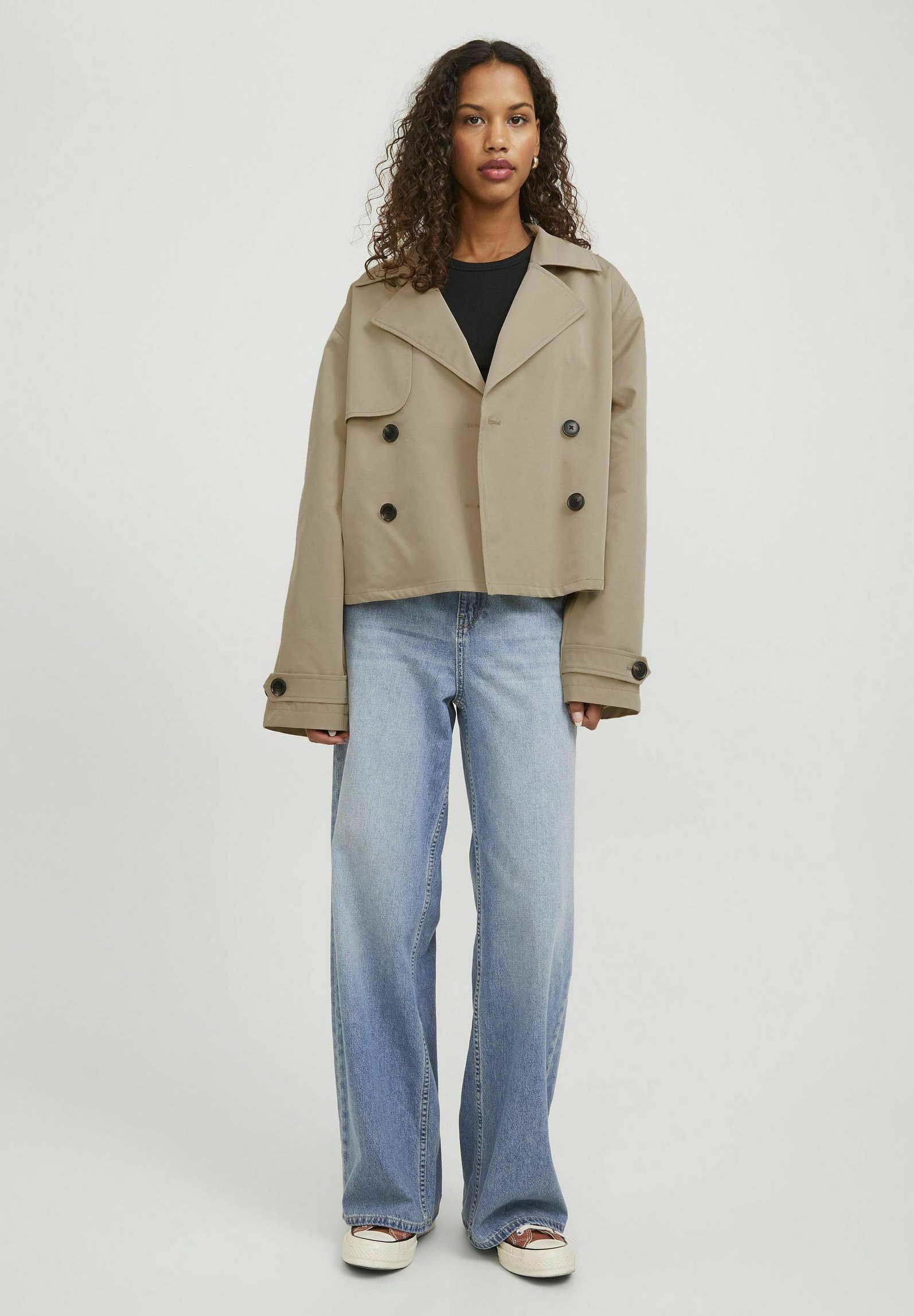 JJXX JXCARLIE KORTE TRENCHCOAT - Trenchcoat - beige