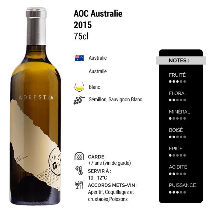 Two Hands Australia Adrestia Adelaide Hills 2015 - Australischer Weißwein (75cl)