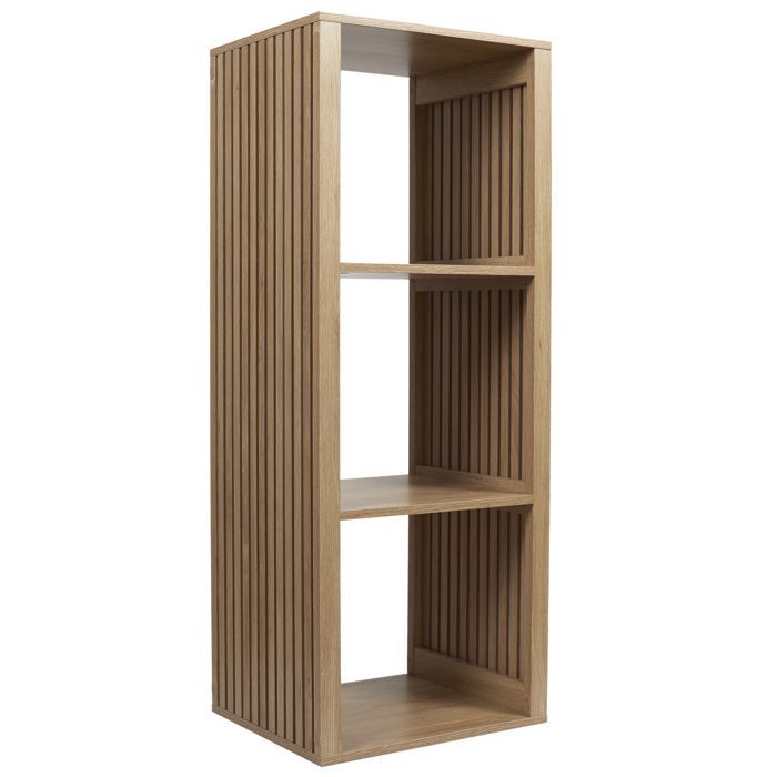 Etagere - Home Deco Factory - Klaus - Modulable - 3 Cases - Marron