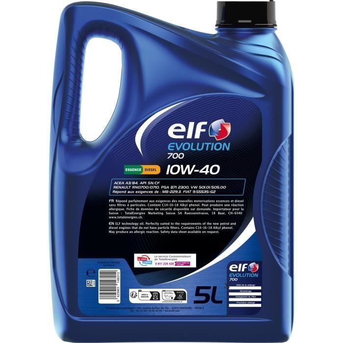 Motorolie - ELF - Evolution 700 10W-40 - 5L