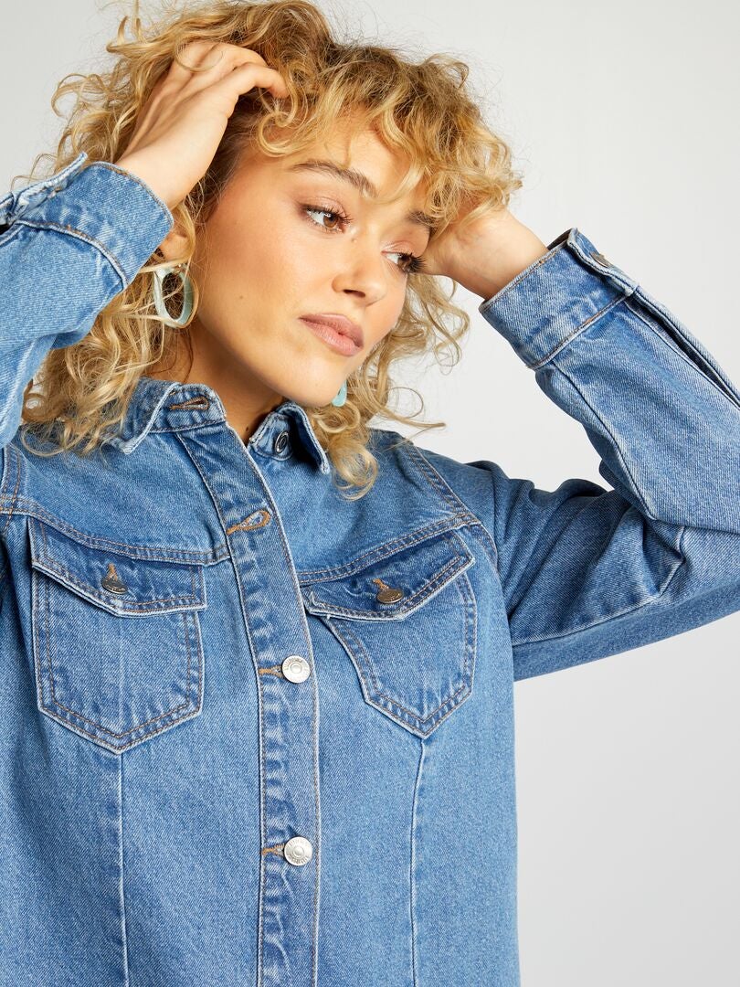 Vestido Jaqueta Jeans - AZUL