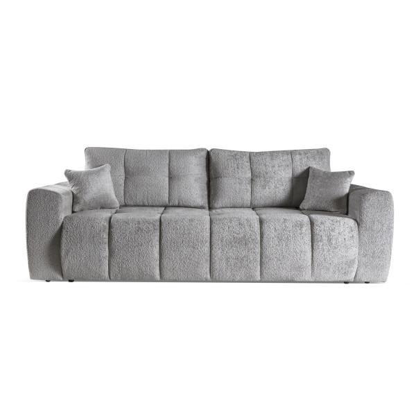 Duża sofa FUTU  pojemnikiem na pościel Szara