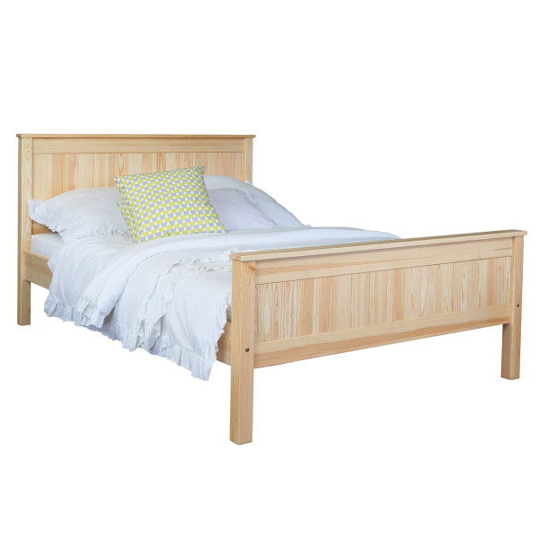 Łóżko 140x200 z drewna litego NATURAL WOOD, kolor sosnowy