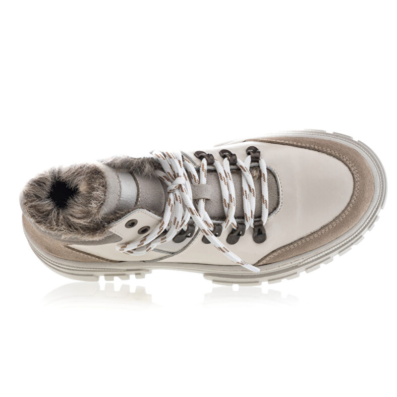 Beige Damenstiefel / Stiefeletten