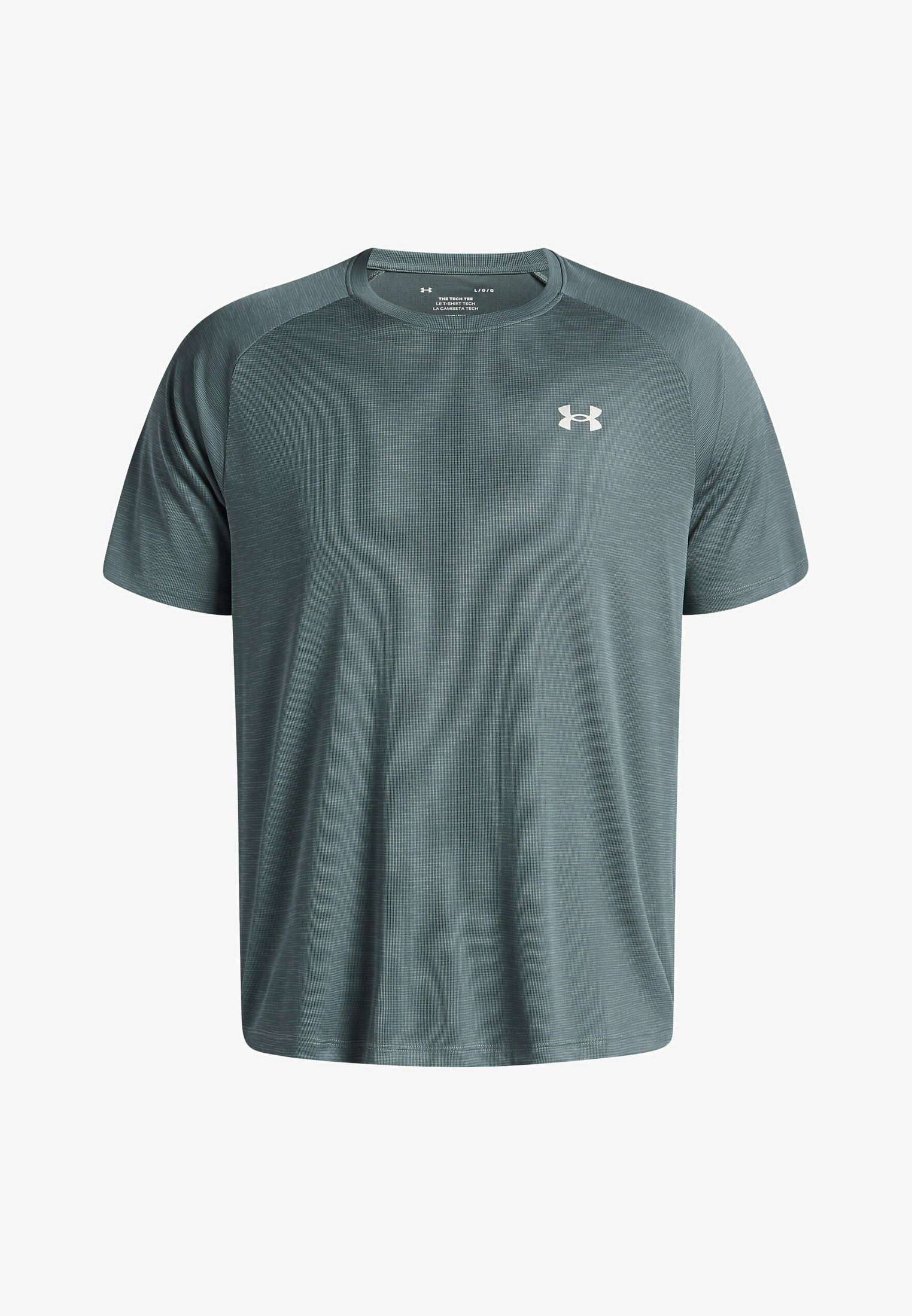 UA TECH TEXTURED SS - Tričko s krátkým rukávem - black