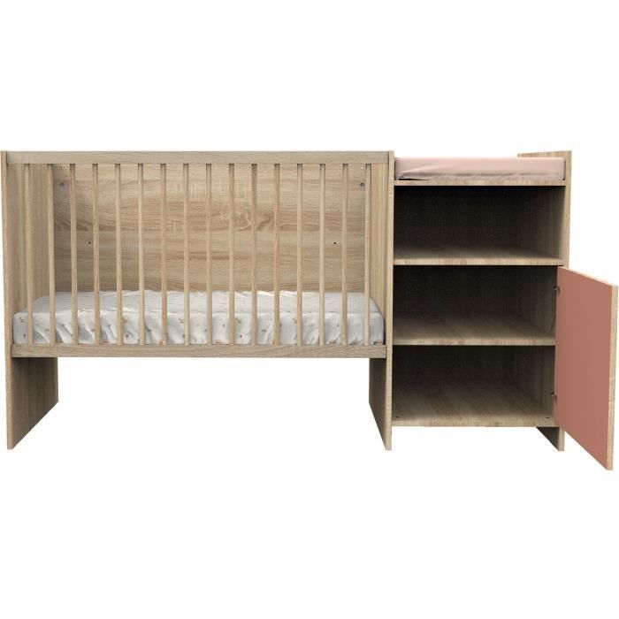 Cama convertible - 120 x 60 cm - Se convierte a 90 x 190 cm - CHARLIE - SAUTHON - Terracota