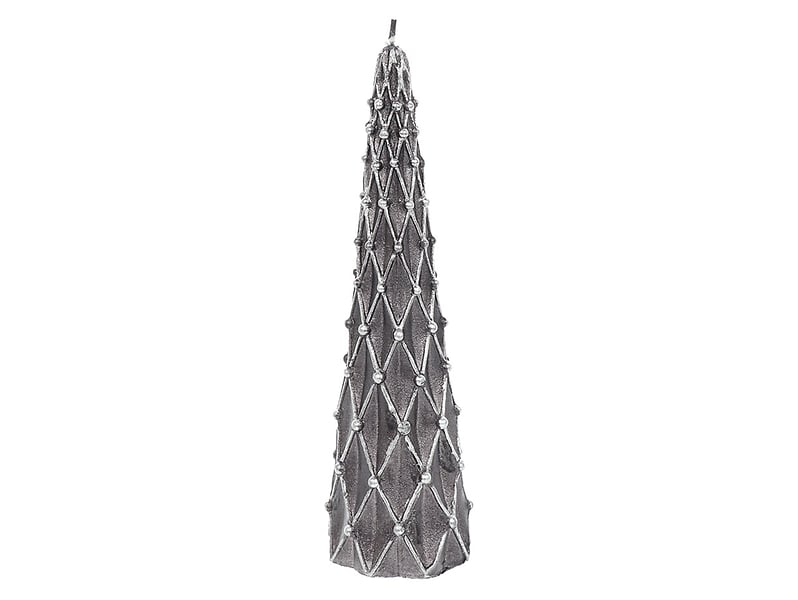 Świeca choinka 20 cm fioletowa