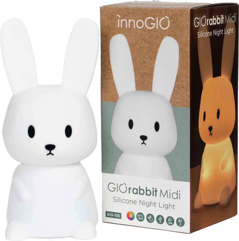 luz noturna 2 em 1 innoGIO GIORabbit Midi
