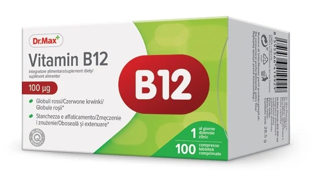 DR. MAX Dr. Max Vitamine B12 100 MCG 100 tabletten met vitamine B12