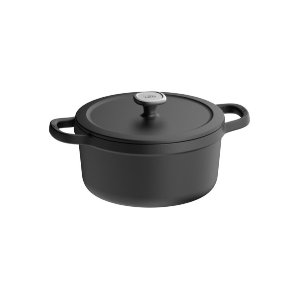 Garnek żeliwny z pokrywą Graphite 26 cm, 5,7 L BergHOFF