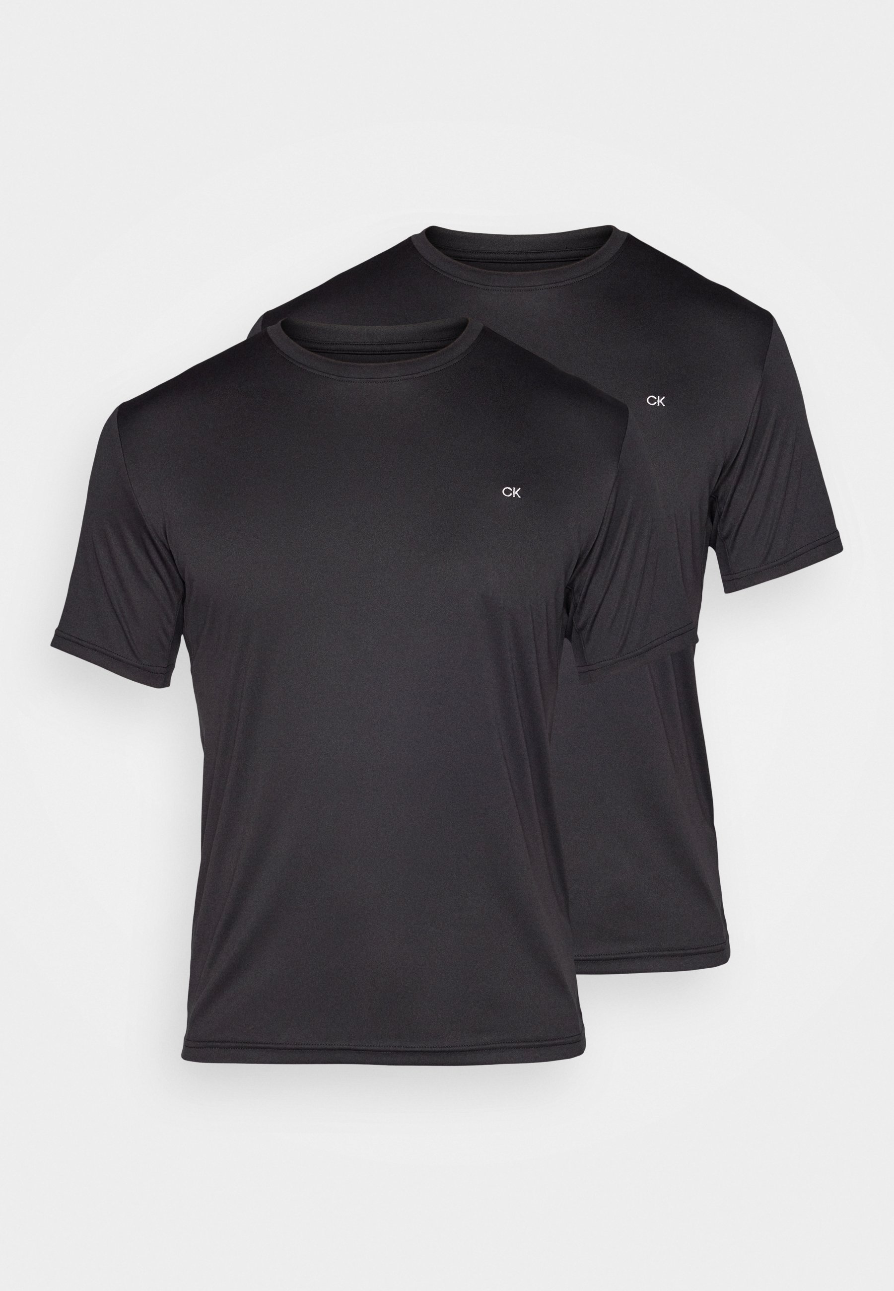 Lot de 2 t-shirts de golf Calvin Klein Classic - T-shirts de sport - Noir