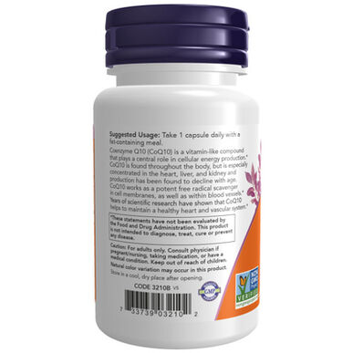 Now Suplemento Now Co-Enzyme Q10      30 cápsulas 30 cápsulas